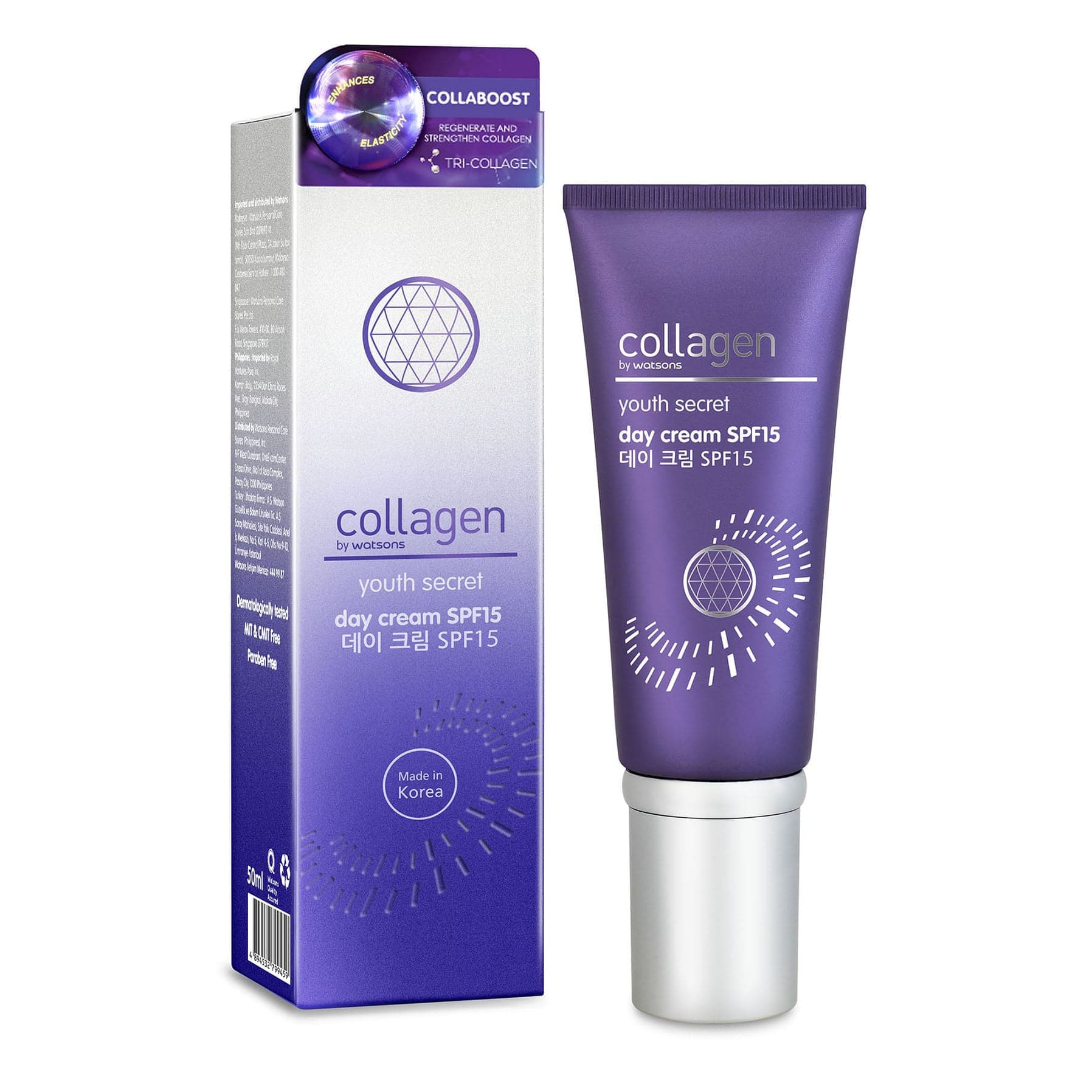 Collagen by Watsons Youth Secret Anti-Ageing Day Cream SPF15 50ml - Image 3