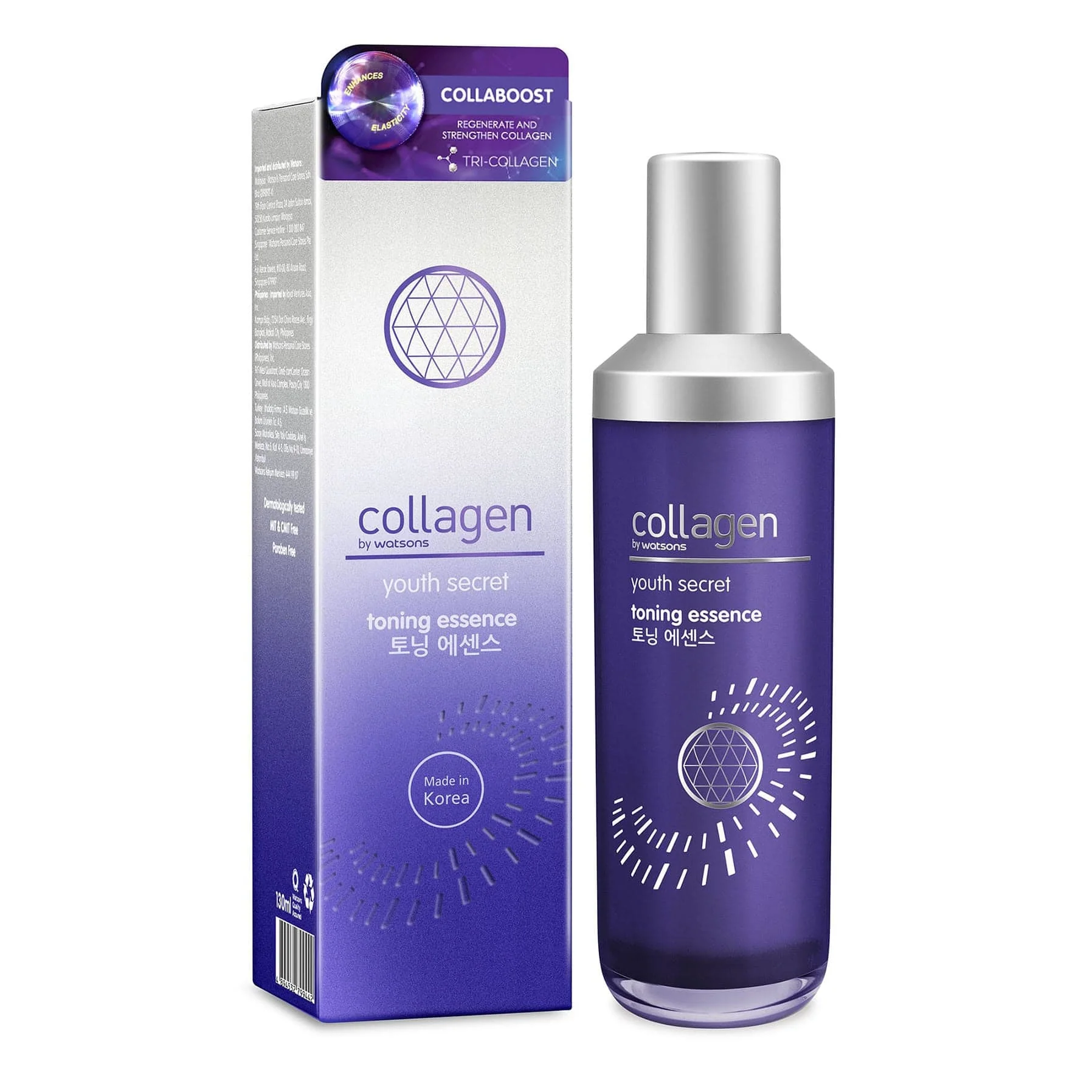 Collagen by Watsons Youth Secret Anti-Ageing Toning Essence Treatment Toner 130ml - Image 3
