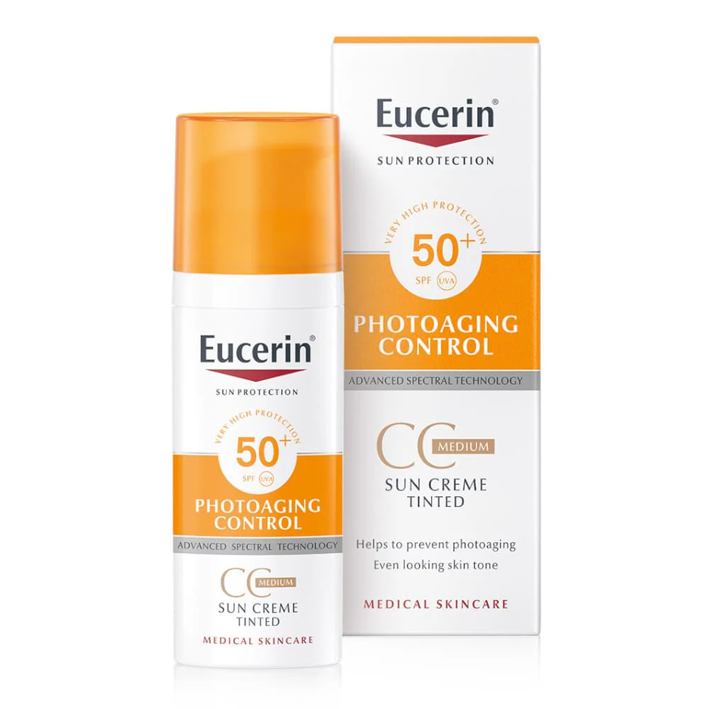 Eucerin Photoaging Control CC Tinted Sun Cream Medium SPF50+ 50ml - Image 3