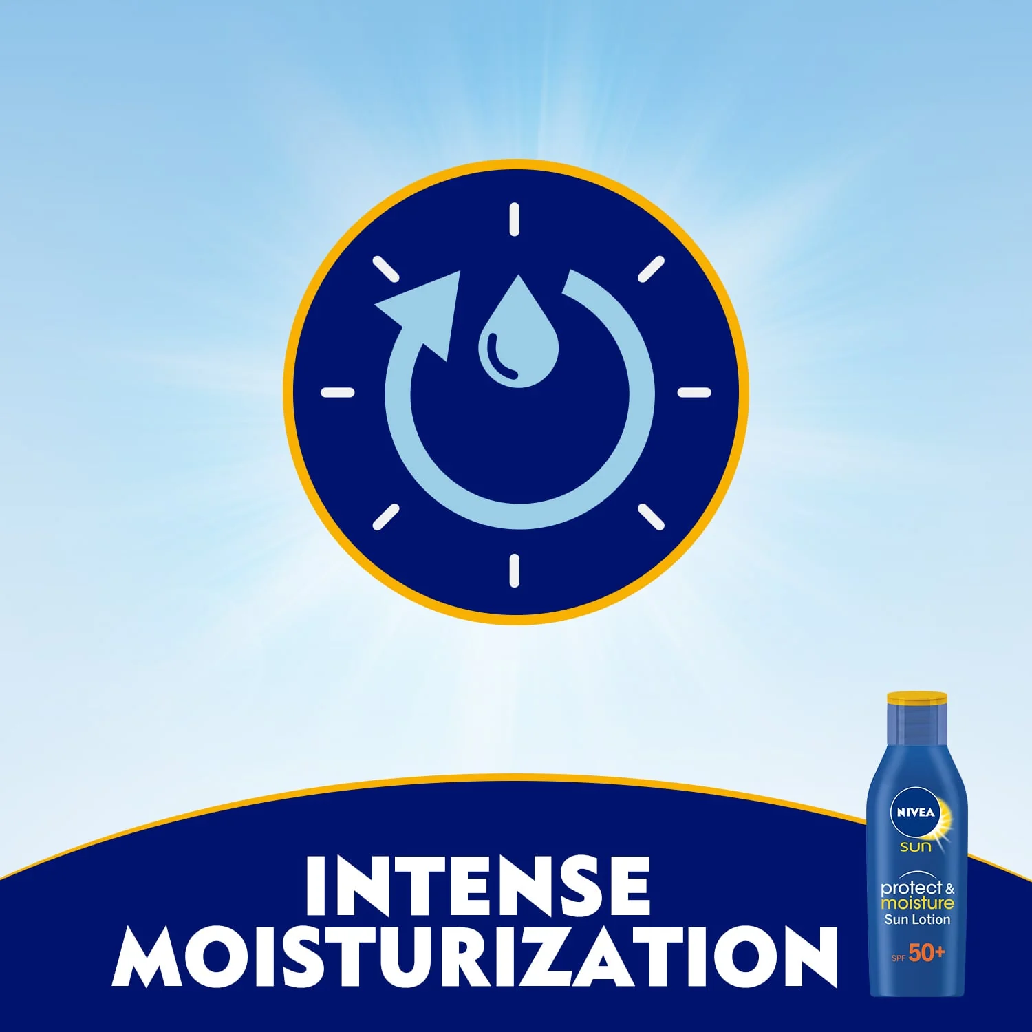 Nivea Sun Protect & Moisture Sun Lotion Sunscreen SPF50+ 200ml - Image 3