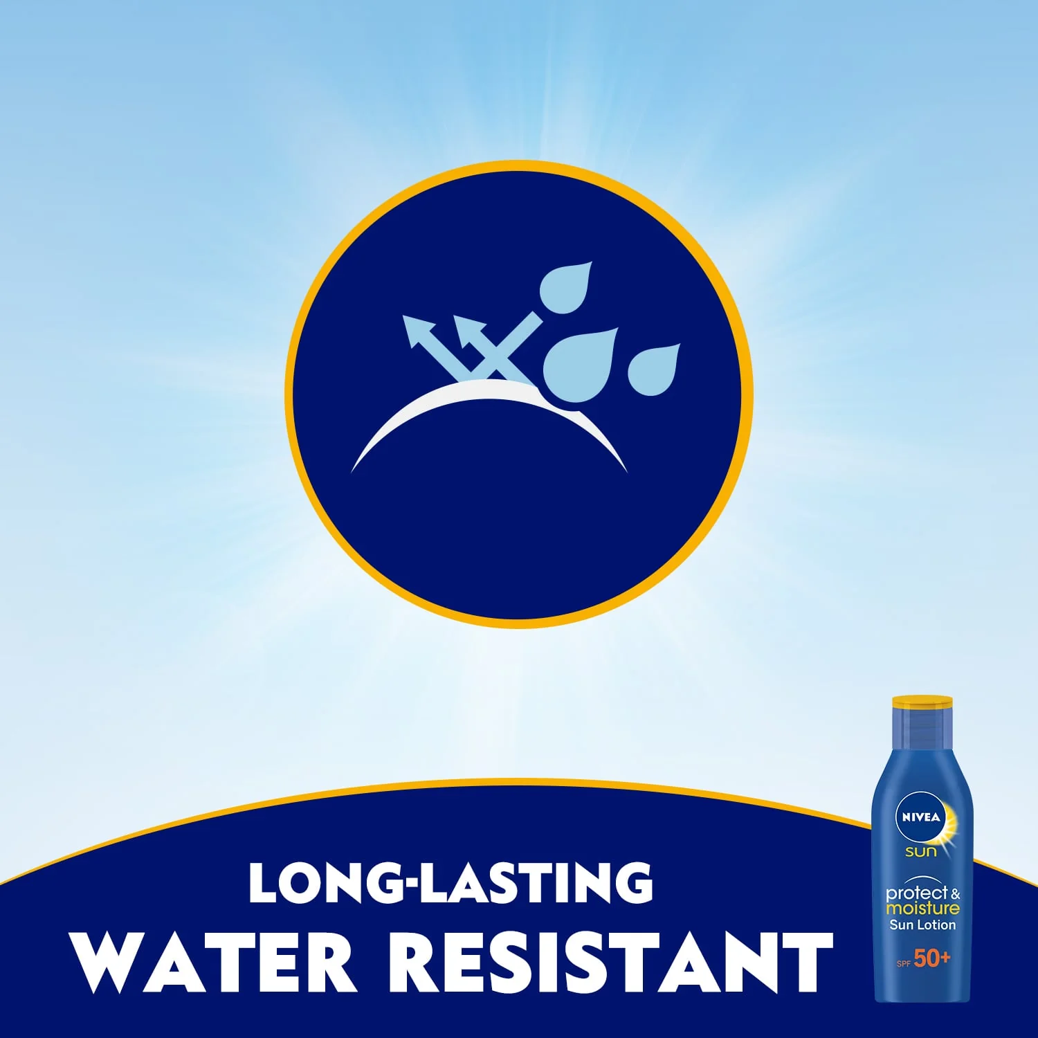 Nivea Sun Protect & Moisture Sun Lotion Sunscreen SPF50+ 200ml - Image 5